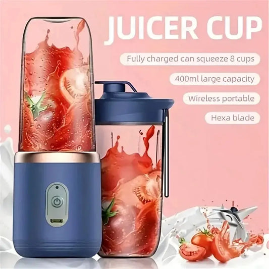 Powerful Portable Blender Bottle Electric 6 Blades Multifunction Juice Blender. strong machine , great battrey .