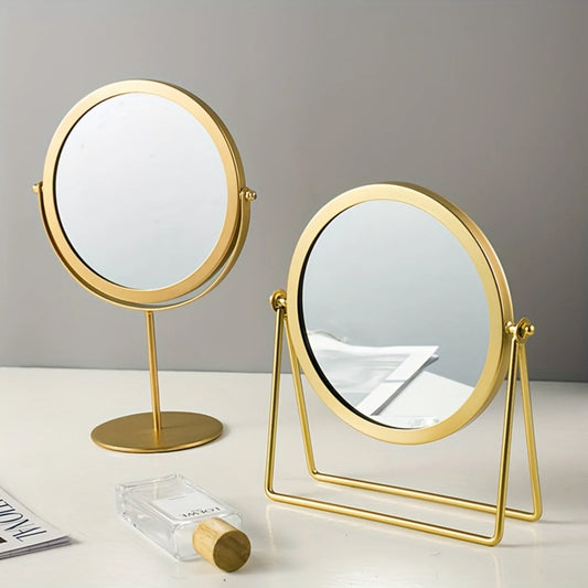 Makeup Mirror With Bracket, Round Portable Cosmetic Mirror,  new design on store .