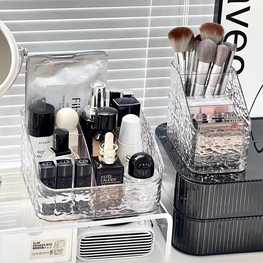 Artist Makeup Storage Organizer Clear Skincare Organiser , Box For Lipstick Cosmetic Organizer Perfume Holder .